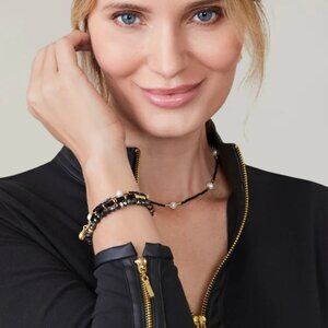 Sparkle Stretch Bracelet Set Black